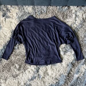 SHEIN Dark Blue Long Sleeve Top